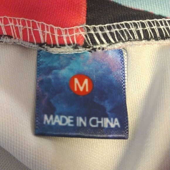 Black Colorful Panda Graffiti Double Print Unisex Hoodie Sweatshirt Mens Med - Picture 9 of 12